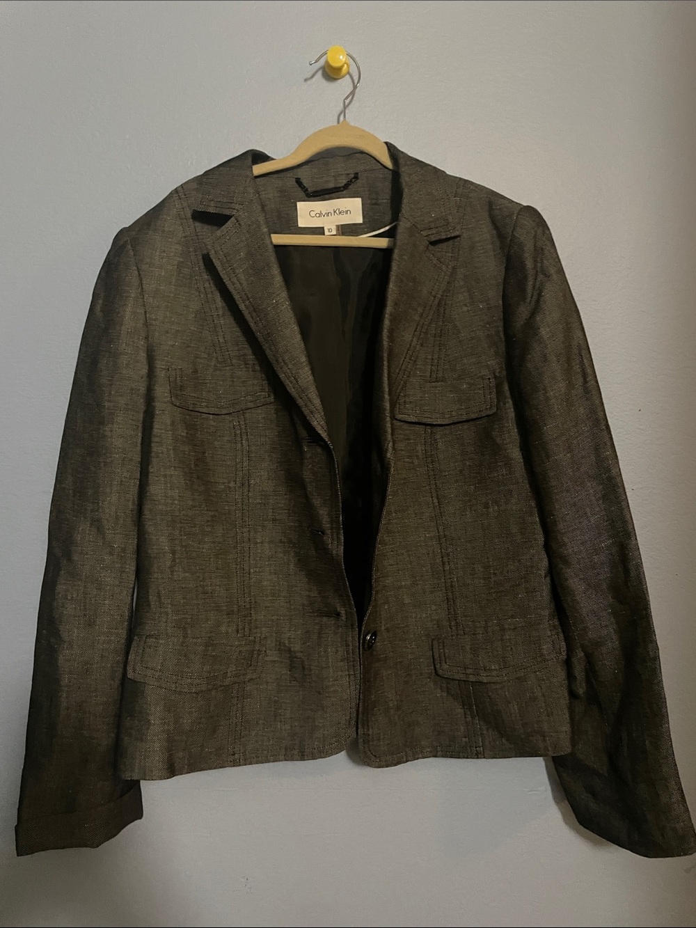Calvin Klein Women’s Dark Gray Blazer